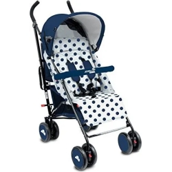 joyello musino - passeggino leggero e compatto pois blu