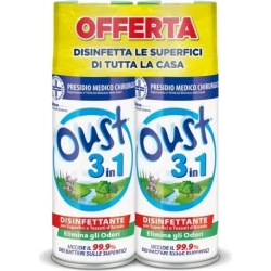 3 in 1 Disinfettante - Spray elimina odori 2x400 ml