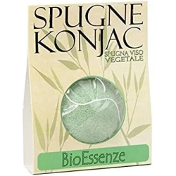 Bioessenze Spugna Konjac Verde - spugna viso vegetale per pelli miste e grasse