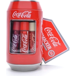 Cofanetto a forma di Lattina in metallo con 6 balsami per labbra Coca-Cola Profumi assortiti