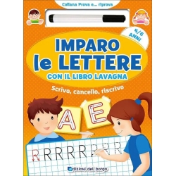 Imparo le lettere con il libro lavagna 4-6 anni