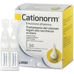 cationorm collirio monodose 30 flaconcini da 0,4 ml - gocce per la secchezza oculare