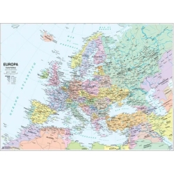 Carta Geografica Murale dell’Europa Fisica e Politica 132x99 cm
