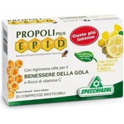 Specchiasol Propoli Plus Edip 20 Compresse Gusto Miele E Limone - Integratore Per Il Benessere Della Gola
