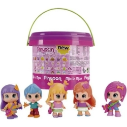 Pinypon -  secchiello piccolo con 5 personaggi