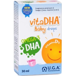 Omegor VitaDHA Baby Drops - Integratore Di Omega-3 DHA E Vitamina D3