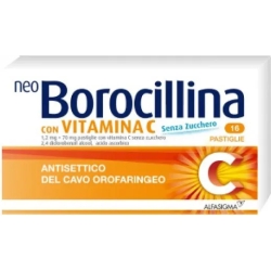 neoborocillina con vitamina c - antisettico del cavo orofaringeo 16 pastiglie