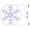 Fustella per carta 40mm - Fiocco di Neve