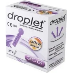 Droplet - 25 Lancette pungidito ultra sottili