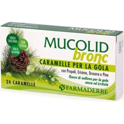 Mucolid Bronc - Caramelle Per La Gola Miele E Pino 24 Pastiglie