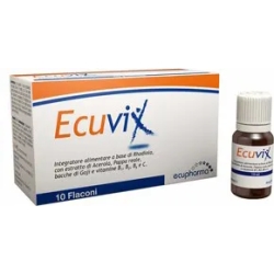 Ecuvix 10 Flaconi da 10 ml - Integratore Tonico-Energizzante