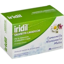 Iridil Salviette Lavaocchi - Detergente palpebre e ciglia 28 pezzi