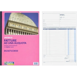 Blocco A4 Fattura 1 aliquota 3 copie 33 pag - 5 blocchi