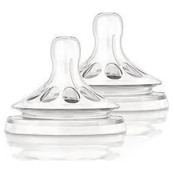 Avent 2 tettarelle natural in silicone flusso medio 3 fori