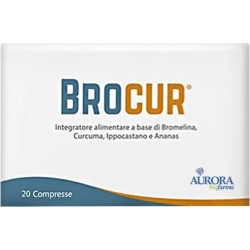 Brocur 20 compresse - Integratore drenante con bromelina