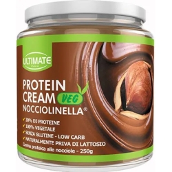Ultimate Italia Protein Crema Veg Nocciolinella 250 G - Crema Proteica Spalmabile