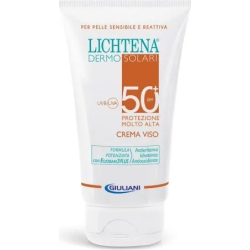 Lichtena Dermosolari crema viso spf50+ per pelli sensibili 50 ml