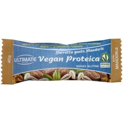 Ultimate Italia Barretta Vegana con il 27% di proteine gusto mandorla 40 g