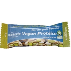 Ultimate Italia Barretta Vegana con il 27% di proteine gusto pistacchio 40 g