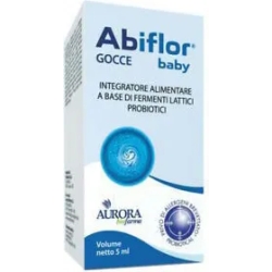 Abiflor Baby Gocce 5 ml - Integratore di fermenti lattici probiotici - Bambini 0-3 anni