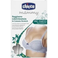 Chicco Mammy - Reggiseno Gravidanza in Cotone Stretch taglia 4c - grigio