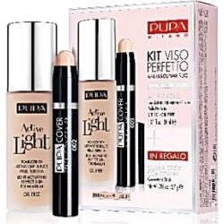 PUPA Kit Viso perfetto - fondotinta active light 040 + Stick concealer 03