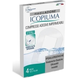 Icopiuma 4 Compresse Adesive Impermeabili 10 x 15 cm