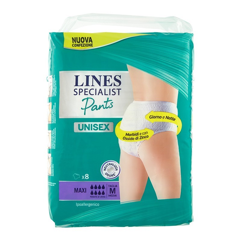 LINES Specialist Pants Unisex Maxi - 8 Mutandine assorbenti taglia M | eBay