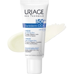 Uriage EAU THERMALE Bariéderm-CICA - Crema Riparatrice Lenitiva SPF50+ Con Rame E Zinco 40 ml
