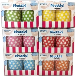 Pirottini Pois per Muffin 12 Pezzi Multicolore