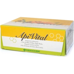 Apivital 30 Flaconcini 20 ml - Integratore per il tono psicofisico - Farmaderbe