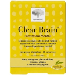 Clear Brain 60 Compresse - Integratore Per La Memoria E L'Attenzione