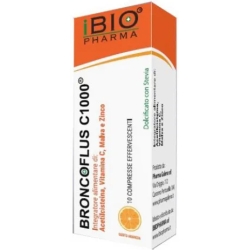 Broncoflus C1000 10 Compresse Effervescenti - Integratore Multivitaminico