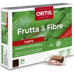 Frutta e Fibre Fortis Ortis 24 cubetti per la stitichezza