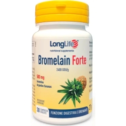 Longlife Bromelain Forte 30 Compresse - Integratore Per Il Benessere Dell'Apparato Digerente