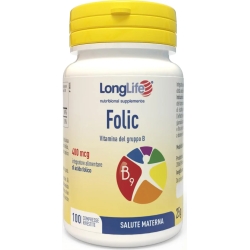Longlife Folic 400 mcg 100 Compresse - Integratore Per La Gravidanza E L'Allattamento
