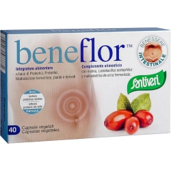 Beneflor 40 capsule vegetali - Integratore a base di Prebiotici e Probiotici