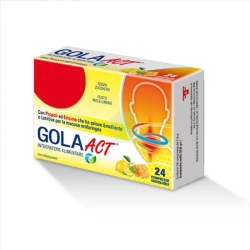 Gola Act Miele e Limone - 24 Compresse per le Vie Respiratorie