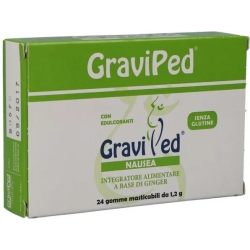 Graviped, 24 Chewing Gum - Integratore Nausea Gravidanza
