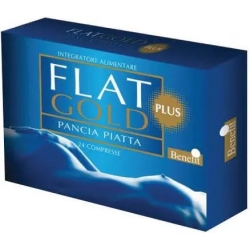 Benefit Flat Gold Plus 24 Compresse - Integratore Per Il Gonfiore Addominale