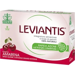 Leviantis 16 Bustine Gusto Amarena - Integratore Per La Regolarità Intestinale