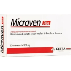 Micraven Plus 20 compresse - Integratore per il Microcircolo
