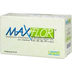 Maxiflor Legren 10 flaconcini - Integratore per la flora intestinale