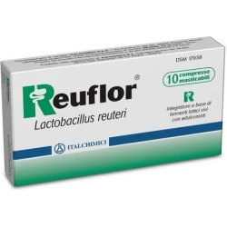 Reuflor 10 Compresse Masticabili - Integratore Di Fermenti Lattici Vivi