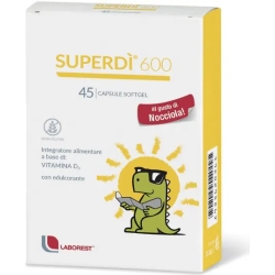 Super Di 600 - Integratore di Vitamina D utile alle Ossa 45 Capsule