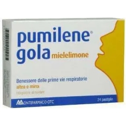 Pumilene Gola 24 Pastiglie Gusto Miele E Limone- Integratore Per Il Benessere Della Gola