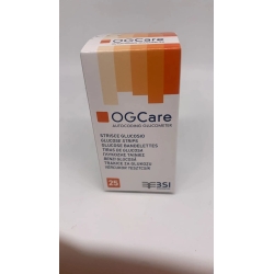 Og Care Glucosio - 25 Strisce Reattive per la Misurazione della Glicemia