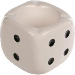 Posacenere in ceramica a forma di Dado
