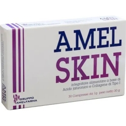 AmelSkin 30 Compresse - Integratore a base di acido ialuronico e collagene