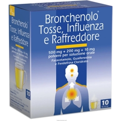 Bronchenolo, 10 bustine - Trattamento tosse e raffreddore